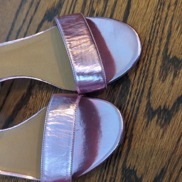 Jeffrey Campbell Issa Boho Peasant Romantic Strappy Rose Metallic Kitten Heel 9 - Picture 7 of 10